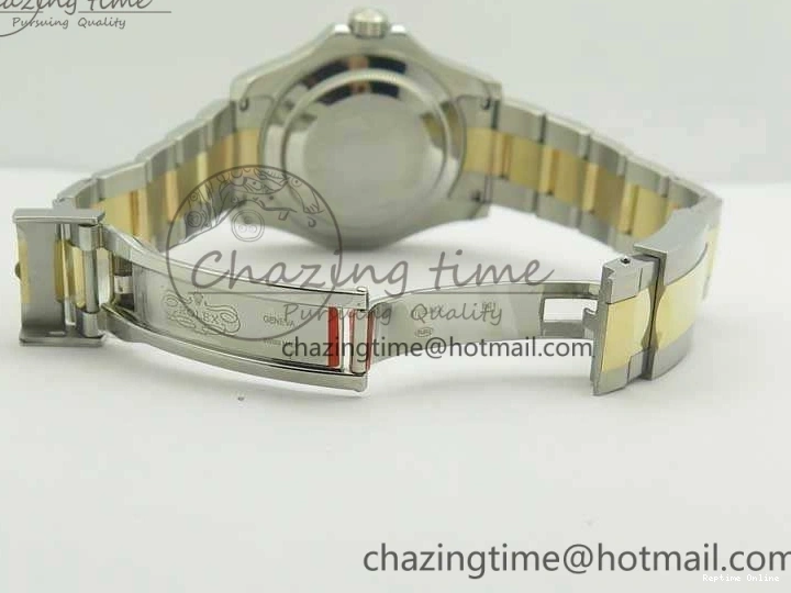 0114 Popular Yacht-Master 116655 3AF Best Edition YG Wrapped Gold Dial On SS YG Bracelet A 3454